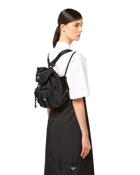 prada nylon small backpack|prada nylon backpack large.